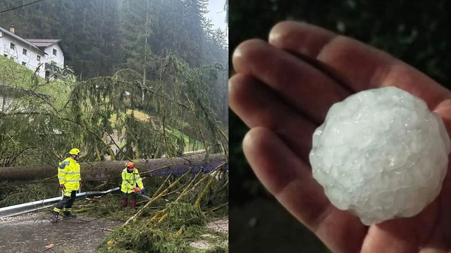 Krúpy ako orechy, polámané stromy, množstvo bleskov. Prvé vážnejšie búrky udreli na Európu