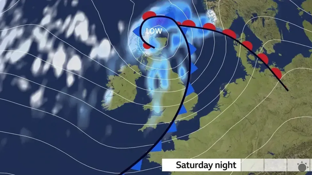 Dave udrie plnou silou na Britské ostrovy: Veľkonočný víkend prinesie víchricu a sneh
