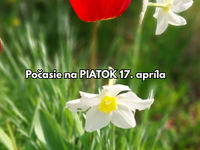Počasie na piatok, 17. apríla: Bude veľmi teplo, ojedinele sa môžu objaviť aj búrky