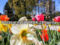 Predpoveď počasia na utorok 28. apríla: Užijeme si teplý deň pred ochladením