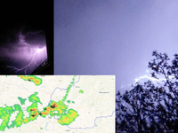 Na Slovensku máme búrky. Blýska sa na západe a toto sú prvé fotografie