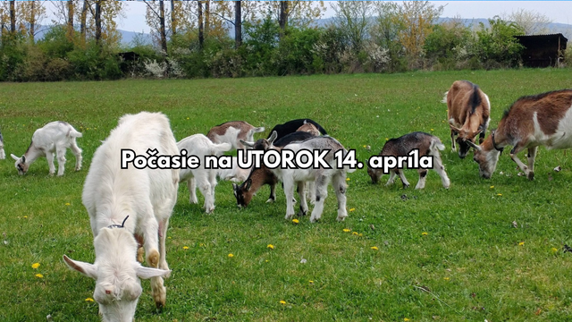 Počasie na zajtra, utorok 14. apríla: Konečne začína teplá jar. Teploty vystúpia až na +20 °C