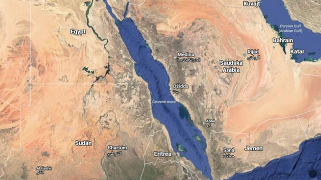 More je čoraz širšie. Červené more sa roztiahlo už o 1,2 kilometra