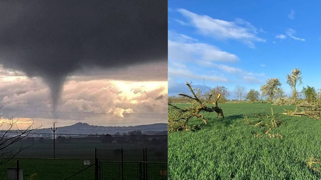 Dotklo sa zeme, spôsobilo menšie škody. Búrky priniesli prvé tornádo k našim západným susedom