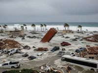 Supertajfún Sinlaku s rýchlosťou 280 km/h ničí ostrovy, armáda vydala najvyšší stupeň varovania!