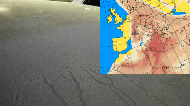 K zemi už padá saharsky prach. Autá neumývajte, dnes ich zašpiní