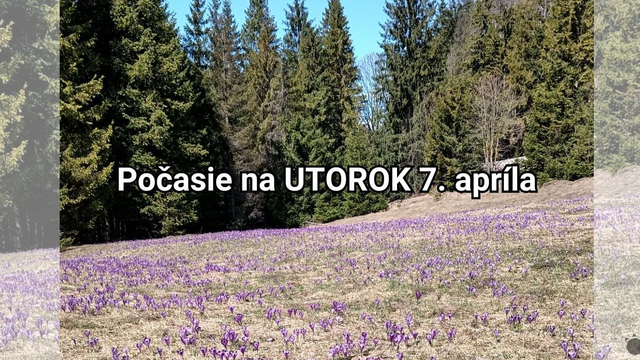 Predpoveď na zajtra, utorok 7. apríla: Bude slnečno, ale čakajte mrazy aj vietor o sile orkánu