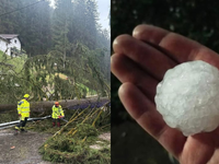 Krúpy ako orechy, polámané stromy, množstvo bleskov. Prvé vážnejšie búrky udreli na Európu
