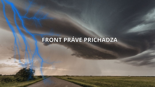 AKTUÁLNE: Búrky sa začínajú vo veľkom tvoriť. Už sa to sem ženie, sledujte RADAR