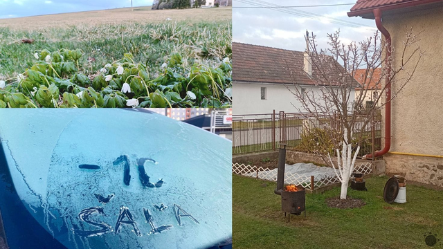 Máme za sebou veľmi mrazivú noc: Takto hlboko klesali teploty, ovocinári mali plné ruky práce