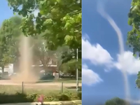 VIDEO: V centre Budapešti sa objavil vzácny prachový diabol