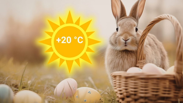 Veľká noc bude čoraz teplejšia. V nedeľu pôjdeme až nad +20 °C