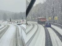 Zima sa vrátila, cesty pokryl sneh. Studené počasie hrozí zasa počas víkendu
