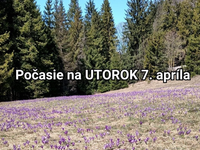 Predpoveď na zajtra, utorok 7. apríla: Bude slnečno, ale čakajte mrazy aj vietor o sile orkánu