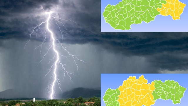 Počasie dnes bude najhoršie. Dážď, lejaky a v týchto okresoch aj búrky