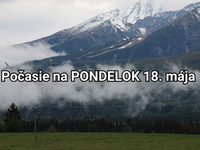 Predpoveď na zajtra, pondelok 18. mája: Lejak bude pokračovať, no nie všade