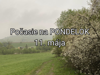 Počasie na zajtra, pondelok 11. mája: Počasie sa rapídne zhorší, konečne však poriadne zaprší