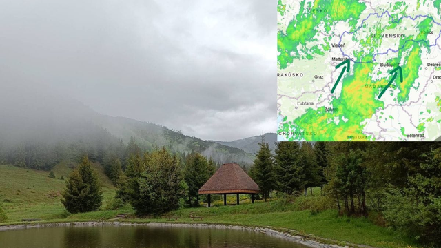 Nad Slovensko ide ďalšia vlna dažďa. Do rána spadne ďalších 10 až 20 mm