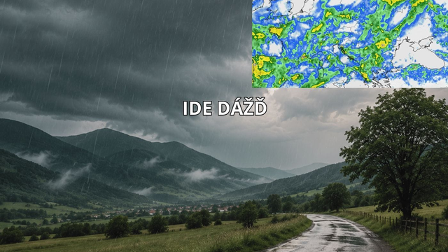 MAPA dažďa: Slováci, tešte sa. Na Slovensku nám konečne bude pršať