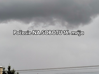 Počasie na sobotu 16. mája: Bude liať ako z krhly, búrky hrozia v jednej časti Slovenska