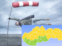 Výstraha pred počasím: Udrú búrky a vietor dosiahne silu orkánu