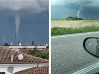 Sever Talianska bičujú silné búrky. Obyvatelia pozorovali aj 2 tornáda
