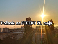 Predpoveď počasia na zajtra, stredu 20. mája: Teploty budú ďalej rásť, niekde počítajte s prehánkami