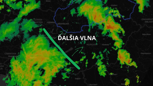 Na Slovensko sa už valí ďalšia vlna lejakov. Za pár hodín spadne až 30 litrov
