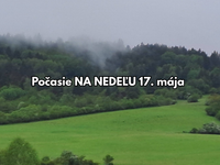 Počasie na zajtra 17. mája: V nedeľu teplo nebude, opäť zaprší, no aj silno zafúka