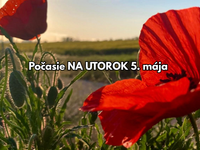 Počasie na utorok 5. mája: Horúčavy do +29 °C pokazí silný vietor