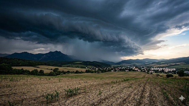 Konečne prišiel dážď. Po týždňoch sucha zapršalo a dážď sa chystá aj ku nám