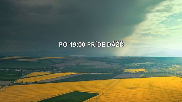 Po 19:00 začne pršať. V noci hrozia aj búrky