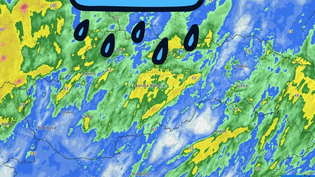 Nevyšla predpoveď? MAPA dažďa potvrdzuje, že to vyšlo a napršalo aj viac ako 60 mm
