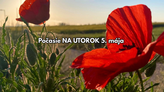 Počasie na utorok 5. mája: Horúčavy do +29 °C pokazí silný vietor