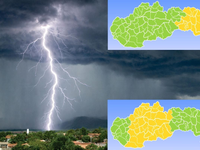 Počasie dnes bude najhoršie. Dážď, lejaky a v týchto okresoch aj búrky
