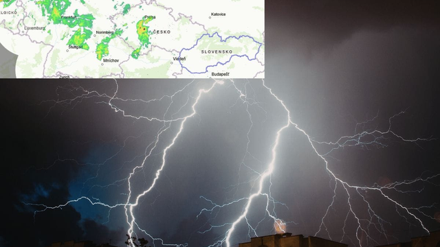 Za hranicami máme búrky aj výrazné zrážky. Radar nad Slovenskom je však zatiaľ čistý
