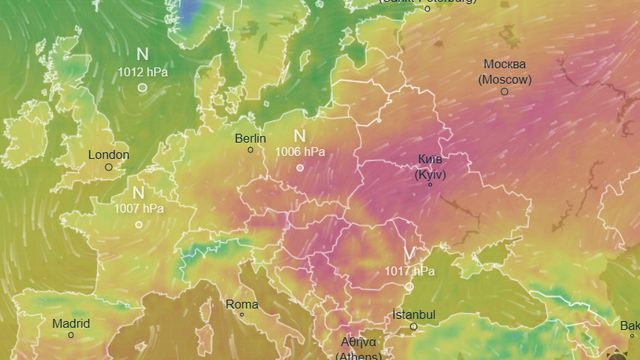 Stredná a východná Európa predbehla Stredozemné more. Teploty sa šplhali k +30 °C