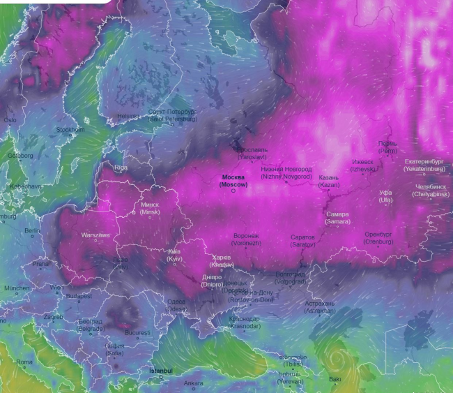 aktuálne teploty, zdroj: Ventusky