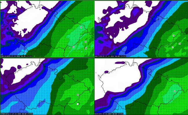 výdatné zrážky, ktoré budú aj snehové čaká aj Česko