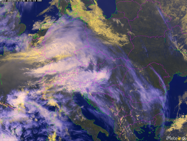 Pohľad z družice. Zdroj: iMeteo